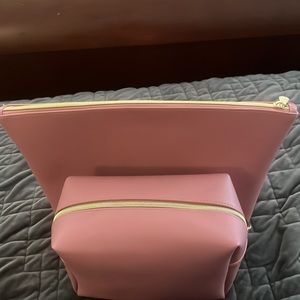 NWOT- Sonia Kashuk makeup bags. Beautiful blush color.